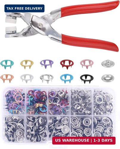 100 sets snap fasteners kit - 100,