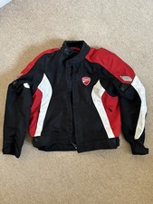 Ducati Tri-Coloured Motorcycle Jacket, made by Rev’it