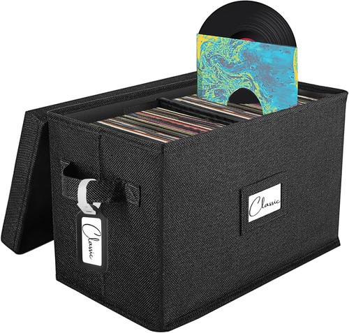 Vinyl record storage box for - storage,