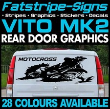 to fit MERCEDES VITO MOTOCROSS BIKE MX RACING RACE CAMPER VAN STICKERS GRAPHICS
