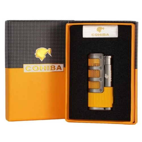 New yellow windproof butane - new,