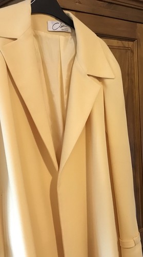 Beautiful yellow swing coat - yellow,