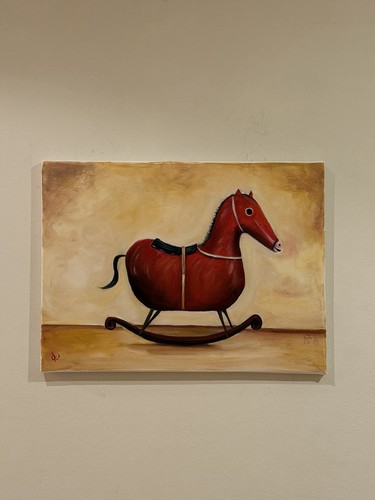 Original oil painting red - –,