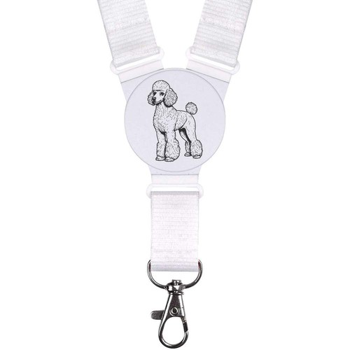 Standard poodle lanyard - 'standard, poodle'