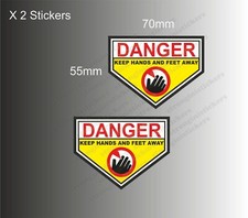 Danger Keep Hands And Feet Away Stickers Briggs and stratton lawnmower Engine