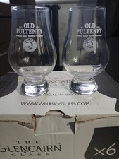 2 X  Whisky Nosing glass Old