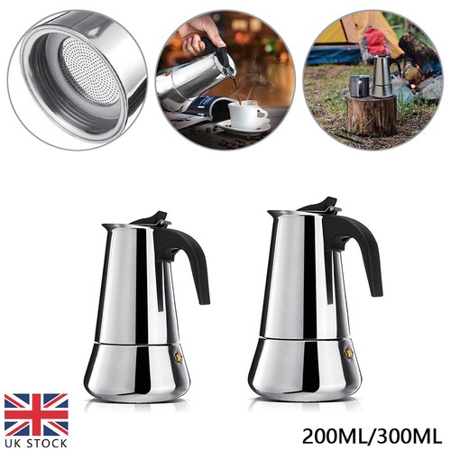 Stainless steel espresso maker - stainless,