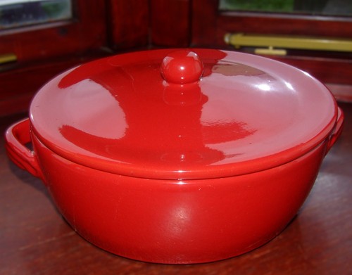 Large red glazed - large, terracotta