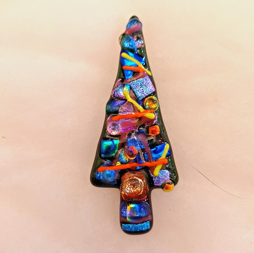 Dichroic glass dark green - dichroic,