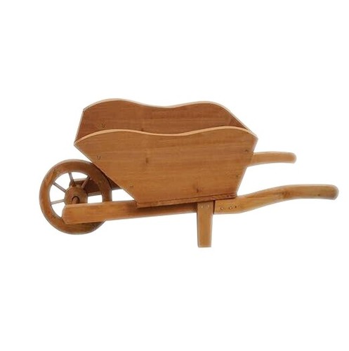 Wooden wheelbarrow planter - wheelbarrow,