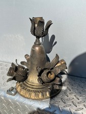 ~OLD~ ORNATE SHAPED VICTORIAN ELECTRIC 5 SOCKET CEILING LIGHT FIXTURE  (NR)