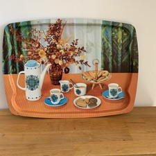 Vintage Metal Tray Morning