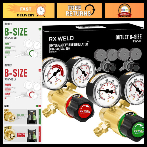 Oxy acetylene regulator set - regulator,