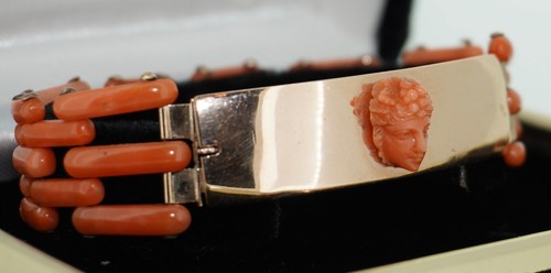 Victorian 14k coral gate - 14k,