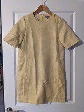 Cos yellow shift dress in size 8