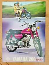 YAMAHA YCS3E CS3E CS3  SPORTS ORIGINAL BROCHURE 1971 - 1972 4 SIDES