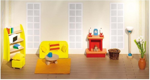 Goki 51904 wooden doll house - goki, doll's