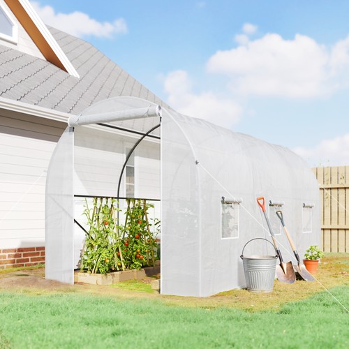 Steel frame garden greenhouse - steel,