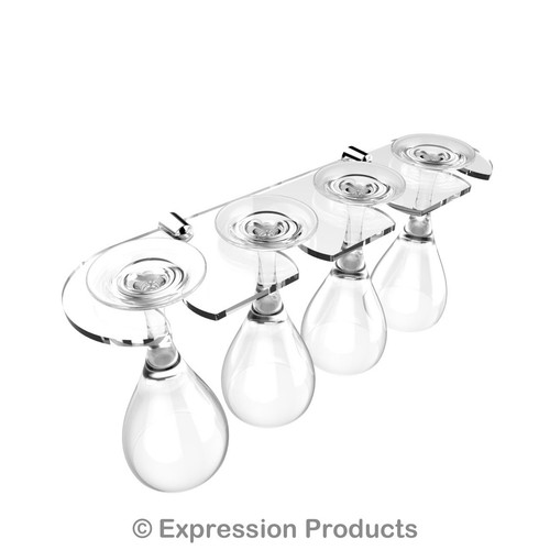 Acrylic wine glass holder - glass, rack