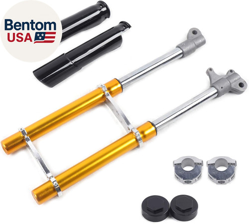 Gold front fork - front,