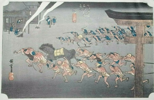 Hiroshige print atsuta - hiroshige, shrine