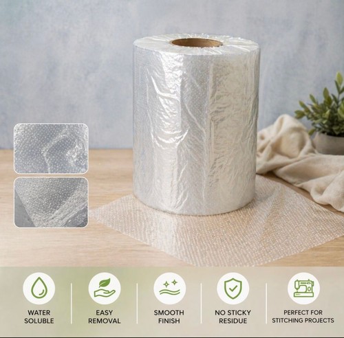 Water soluble embroidery - water,