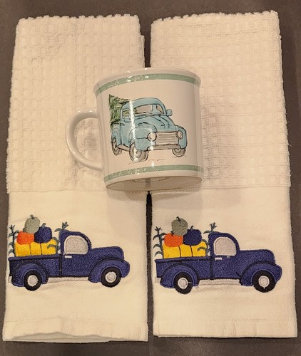 Blue pickup truck coffee mug - pickup, &