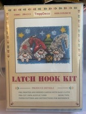 latch hook craft mat kit new