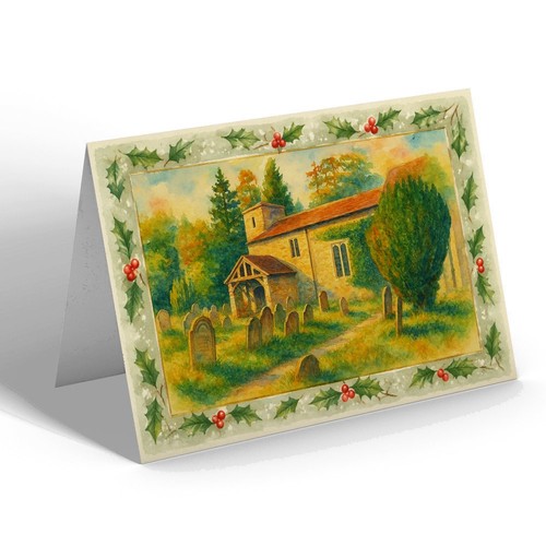 Christmas card old cauldron - christmas,