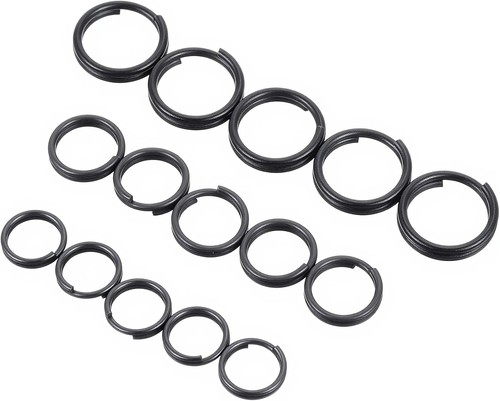 60pcs black small - key, split