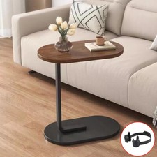 C-Shaped Compact Sofa Side End Table Coffee Laptop Table Living Room Bedroom UK