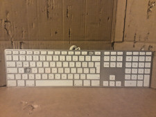 Apple Keyboard A1243 Numerical Full Size Keyboard Wired USB MISSING 2 KEY
