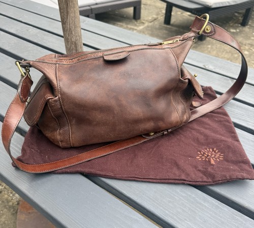Vintage mulberry brown barrel - vintage,