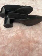 Graceland Black Low Heel Court