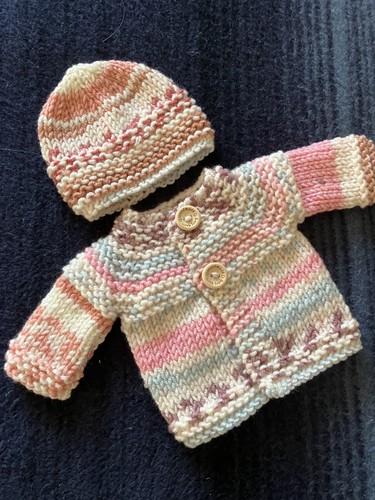 Hand knitted dolls clothes fit - knitted,