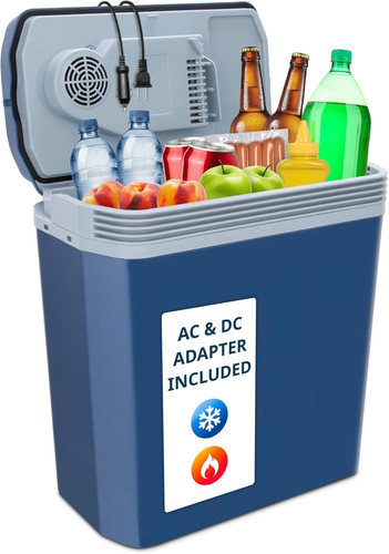 Electric cooler warmer with - &,