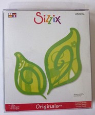 Sizzix Originals SWIRLY LEAVES 655224 Flowers Leaf Nature 1 RARE Cutting Die