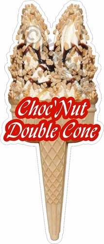 Soft ice cream choc - soft, double