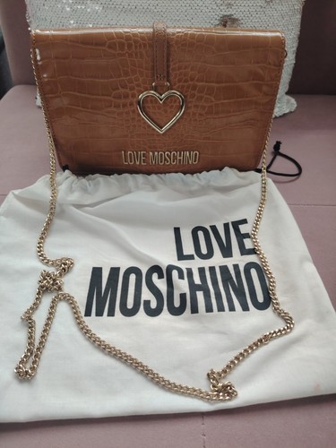 Love moschino tan croc effect - love,