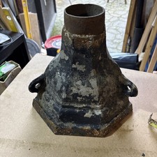  Vintage Corner Cast Iron Gutter Rain Water Hopper / Planter 