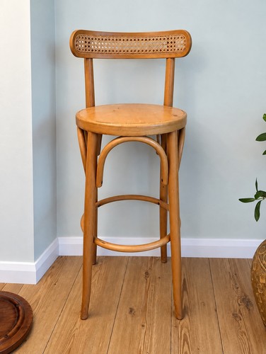 Vintage bentwood bar stool - vintage,