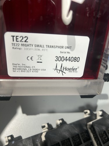 Hoefer transfer tank - tank, te22