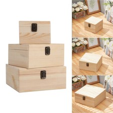 Plain Wooden Storage Boxes