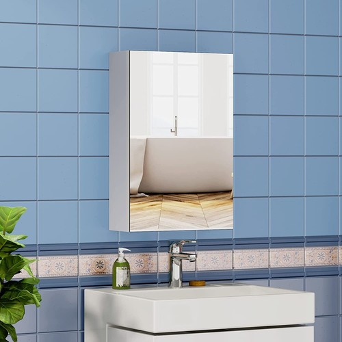 Single door mirrored bathroom - single,