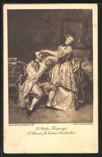 Postcard by Chavet, Le baiser