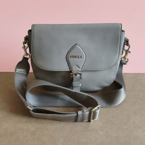 Furla grey pebbled leather - grey,