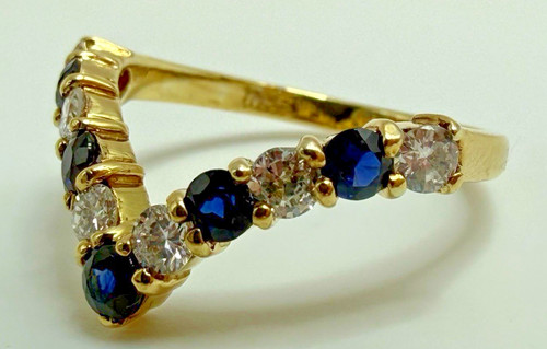18ct gold sapphire - 18ct,