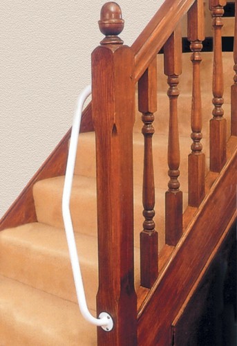 Right handed newel grab rail - right,
