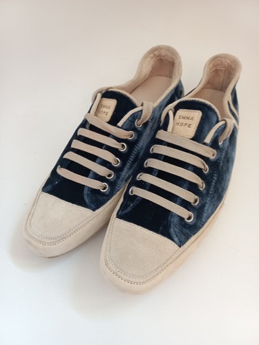 Emma hope sea blue velvet - blue,