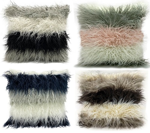 Faux fur cushion - cushion, or